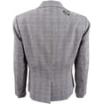 thumbnail image 2 of Nine West Womens Embroidered One Button Blazer Jacket, Grey, 4, 2 of 2