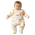 thumbnail image 6 of 3-6 Months Newborn Preemie Boys Girls Underwear Pajamas Rompers Home Clothes Footed Sleeper Gown With Mitten Footed For 0 6 Months Multicolour Rompers Baby Gift, 6 of 8