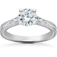 thumbnail image 1 of Vintage Scroll Solitaire Sophia Engagement Ring, 1 of 3