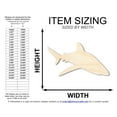 thumbnail image 2 of Unfinished Wood Sand Tiger Shark Shape 46" / 3/4", 2 of 3