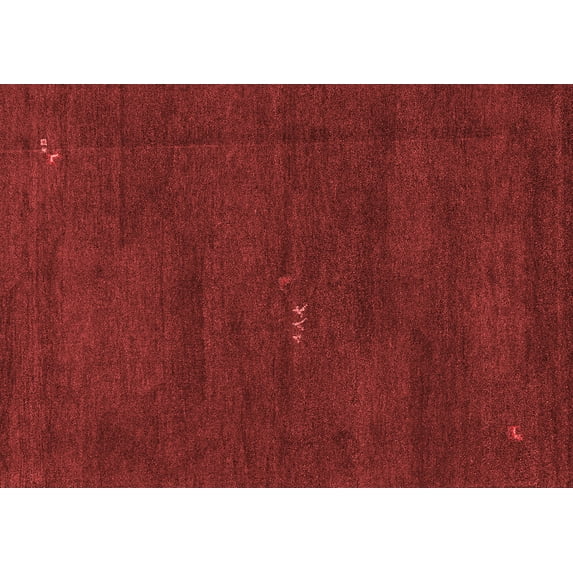 Ahgly Company Machine Washable Indoor Rectangle Abstract Red Modern Area Rugs, 5' x 7'