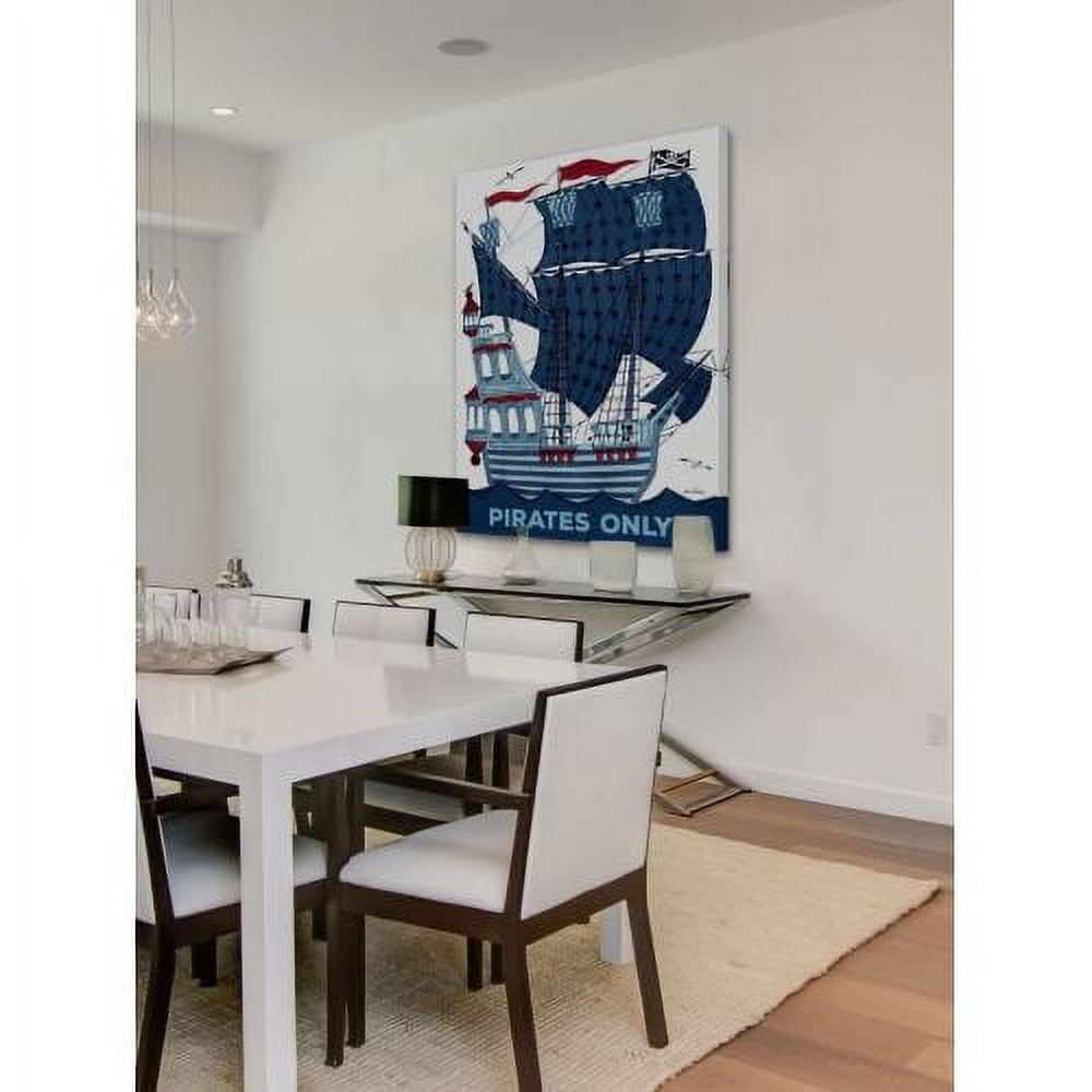 "Pirates Only" Painting Print on Wrapped Canvas
