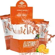 Vitalyte Electrolyte Replacement Powder Drink Mix, 25 Single Serving Stick Packs (Orange)