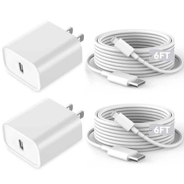 Cargador para iPhone Kruidvat 2 Pack Cable USB C a Lightning Rápido de 1.8 m