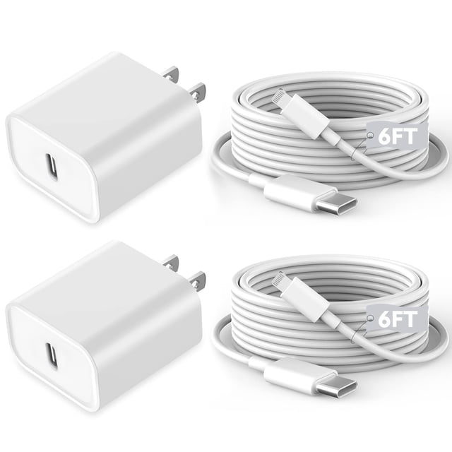 Cargador para iPhone Kruidvat 2 Pack Cable USB C a Lightning Rápido de 1.8 m