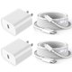 thumbnail image 1 of Cargador para iPhone Kruidvat 2 Pack Cable USB C a Lightning Rápido de 1.8 m, 1 of 7