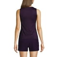 thumbnail image 2 of Lands' End Women's Petite Chlorine Resistant High Neck UPF 50 Modest Tankini Swimsuit Top, 2 of 3