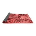 thumbnail image 2 of Ahgly Company Indoor Square Abstract Red Modern Area Rugs, 7' Square, 2 of 4