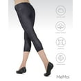 thumbnail image 6 of Women's MeMoi MQ-053 Zipper Capri Leggings (Dark Wash L/XL), 6 of 7