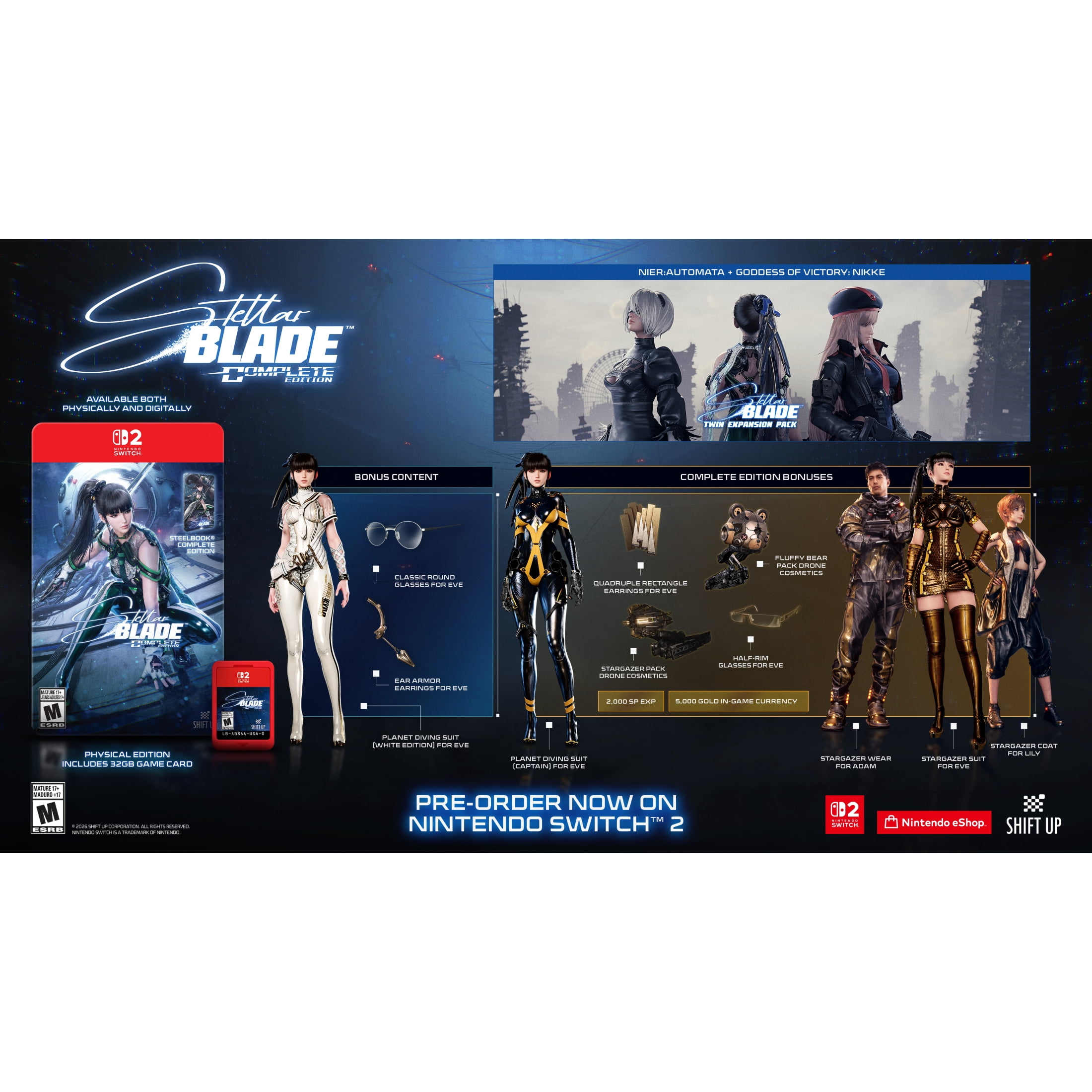 Stellar Blade Complete SteelBook Edition - Nintendo Switch 2 Game