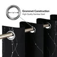 thumbnail image 3 of Deconovo Blackout Curtains for Kitchen Solid Grommet Room Darkening Curtain for Dining Room (Set of 2 Panels, 52" x 45", Black), 3 of 9