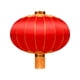 thumbnail image 1 of Linterna roja china, duradera, portátil, decorativa, tradicional china. 45cmx39cm, 1 of 9