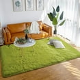 thumbnail image 4 of Arogan Modern Soft Fluffy Carpet for Living Room, Bedroom and Children's Room, Green, 5'x8 '., 4 of 7