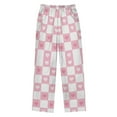 thumbnail image 2 of FORMRS Kids Pajama Pants with Pockets Size 6-8Y Boys Lounge Sleep Bottoms, Pink Checkered Heart, 2 of 8