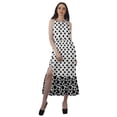 thumbnail image 1 of Moomaya Robe Longue Imprimée pour Femmes, Fente avant, Aguichant, Sans Manches, en Rayonne, Robe de Mariage, 1 of 4