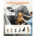 thumbnail image 4 of KFFKFF Stainless Steel Pet Washing Station, 50-inch Grooming Tub with Stairs, Water Filter Board, Faucet, Showerhead, and Soap Holder for Pets of Various Sizes (Left Door), 4 of 9