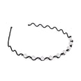 thumbnail image 4 of Aro para el cabello Yuyangstore accesorio elegante Diadema nupcial negro, 4 of 8