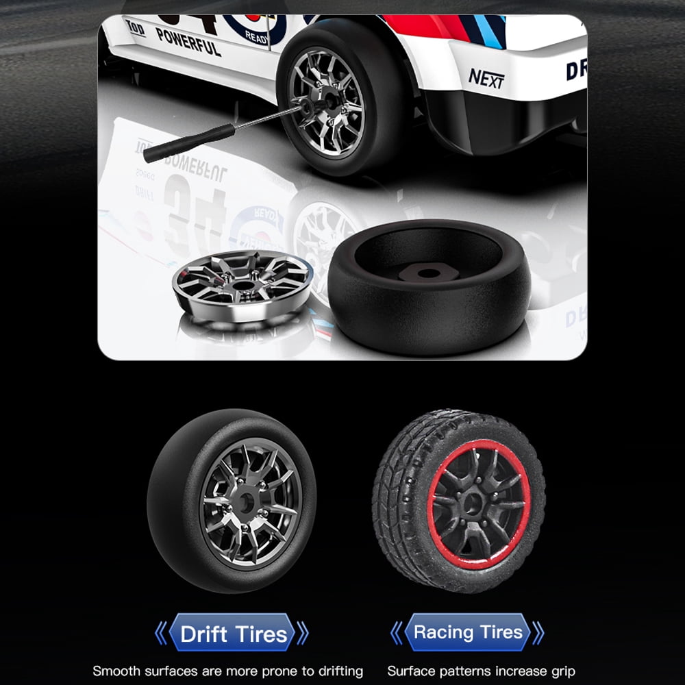 4WD 1/43 Scale Mini RC Drift Car,  High Speed Racing Micro Small with Full Proportional RTR 2.4GHz Remote Control Car, Toys for Christmas Birthday Gifts