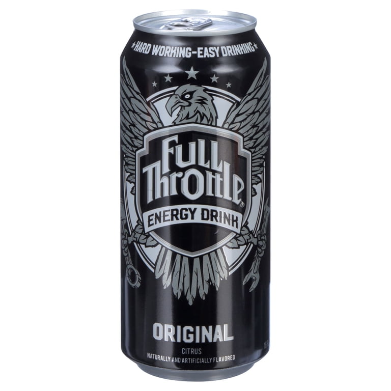 Full Throttle Original Citrus Energy Drink, 16oz Cans, Bulk
