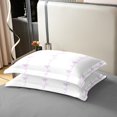 thumbnail image 4 of Ensemble de Literie avec Nœud Taille Simple, Lignes Violettes Housse de Couette 100 % Coton 2 Pcs, Déco Enfants Ados, Housse de Couette 3D Nœud Papillon Blanche Moderne Douce Réversible, 1 Taie d'Oreiller (Sans Couette), 4 of 6