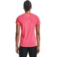 thumbnail image 3 of Under Armour Women's Heat Tech -Twist Quick Dry Workout T-Shirt, 1277206 (Pink & Silver, XS), 3 of 7