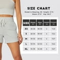 thumbnail image 2 of NIMENJOJA Womens High Waisted Sweat Shorts Drawstring Workout Lounge Shorts for Athletic Gym with Pockets, 2 of 6