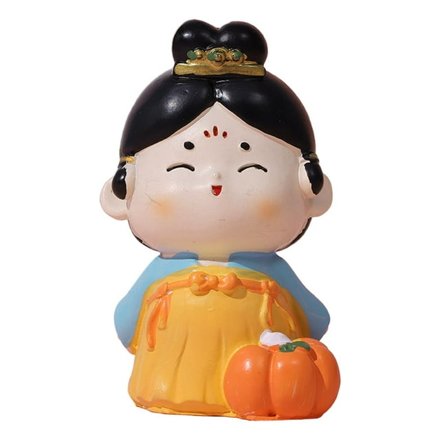 Bonita figura de niña para decoración de coche, estilo chino, adorno Tang, regalo, centro de mesa Estilo A