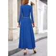thumbnail image 2 of Vestido PRETTYGARDEN Conjunto de Falda y Top Crop de Manga Larga de Punto Acanalado Talla M, 2 of 7