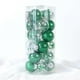 thumbnail image 4 of Matsuzay 24 piezas de bolas de Navidad pequeñas bolas decorativas para interiores y exteriores, casa de campo, sala de estar, dormitorio, Kits de decoración para fiestas Verde, 4 of 6