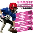 thumbnail image 5 of Youth Football Gloves Kids Sticky Receiver Gloves for Boys Girls Junior Flag Football Gloves with Grip Snug Fit, 5 of 6