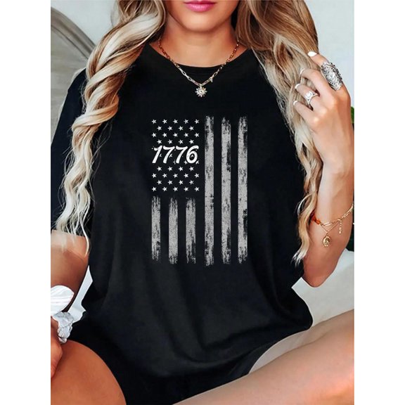 1776 Shirts For Men, Women Vintage American Flag 4th Of July T-Shirt