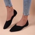 thumbnail image 3 of Mostsola Flats for Women Pointed Toe Ballet Flats Shoes Suede Dress Shoes Business Casual Shoes, 3 of 7
