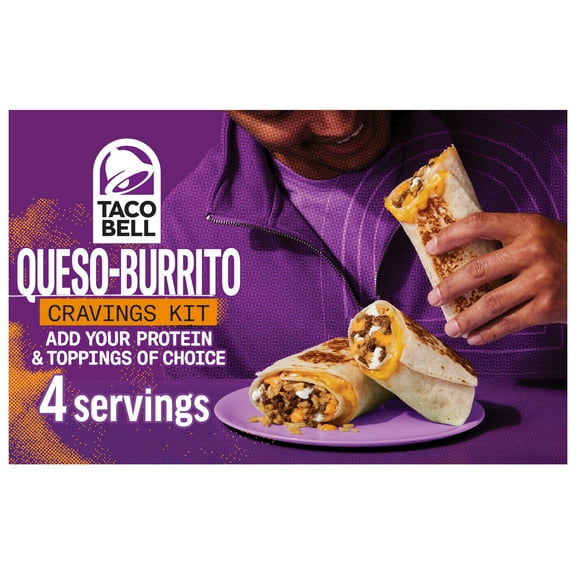 Taco Bell Queso-Burrito Cravings Kit, 21.5 oz Box