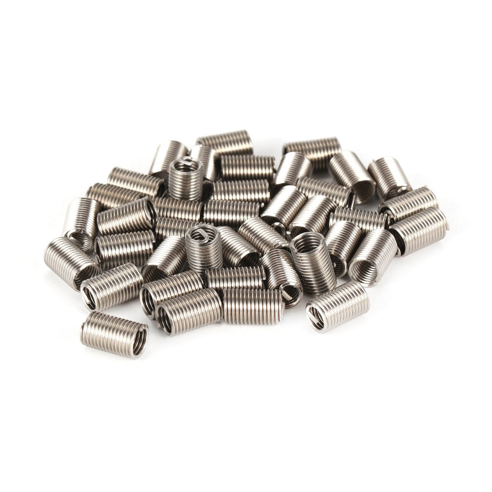CalmTime 40PCS Threaded Inserts M6 1.0 3D Stainless Steel Wire Helicoil Fasteners Hardware Repair Tools Screw Sleeve Set CalmTime 40PCS Threaded Inserts M6 1.0 3D Stainless Steel Wire Helicoil Fasteners Hardware Repair Tools Screw Sleeve Set