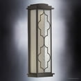 thumbnail image 3 of Luxury Rectangular Outdoor Wall Sconce, 22''H x 6.75''W, with Craftsman Style Elements, American Bungalow Design, Architectural Bronze Finish and Glass, UHP1201, 3 of 7