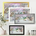 thumbnail image 4 of Designart 'Winter VIllage Life Landscape' Traditional Framed Art Print, 4 of 4