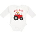thumbnail image 3 of Inktastic Farmer Tractor Little Sis Girls Long Sleeve Baby Bodysuit, 3 of 5