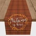 thumbnail image 3 of Creative Products Autumn is Here Plaid 16x72 Poly Twill Table Runner, 3 of 3
