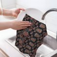 thumbnail image 6 of Sikiie Retro Floral Waffle Weave Kitchen Dish Cloth,Super Absorbent Kitchen Dish Towels 16*26 Inches for Dish Rags Washing Dishes, Drying Dishes, 6 of 7