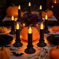 thumbnail image 7 of Halloween Decorations Savings, Tarmeek Halloween LED Candle Decoration Flameless Flickering Effect Plastic 16x6cm Table Centerpiece for Thanksgiving Christmas Party Decor, 7 of 7
