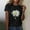 Black, variant on Rezuofi 2 Pcs Womens Lover Printed Tshirt Graphic Tees Crew Neck Summer Short Sleeve Loose Fit Tops