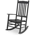 thumbnail image 1 of Minzan Rocking Chair for Backyard, Front Porch (Black), 1 of 7
