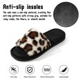thumbnail image 5 of BERANMEY Leopard Open Toe Womens Slippers Cute Soft House Slippers for Women Men Anti-slip Thick Sole Indoor Bedroom Winter Home Slippers, 5 of 9