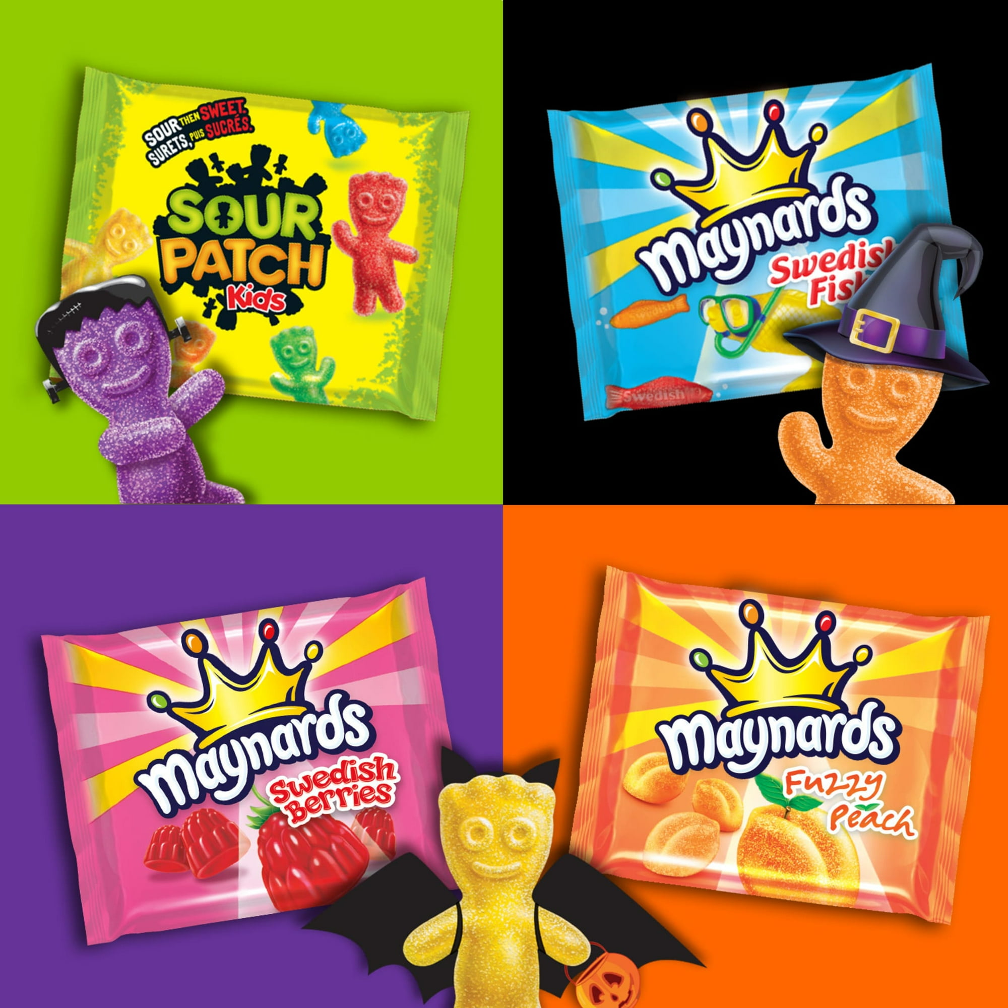 Friandises Maynards, bonbons gélifiés assortis, emballage de