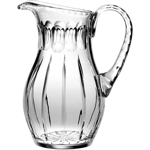 Barski - Hand Cut - Mouth Blown - Crystal Pitcher - 52oz. - 10.25" height - Made in Europe