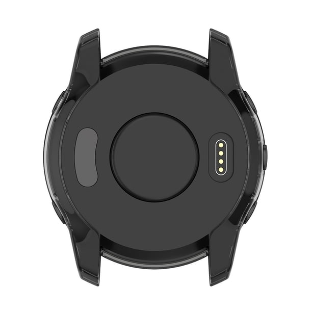 Carcasa De Reloj Funda protectora de reloj inteligente de TPU para Garmin Forerunner 945 LTE (negro transparente) Likrtyny Para estrenar