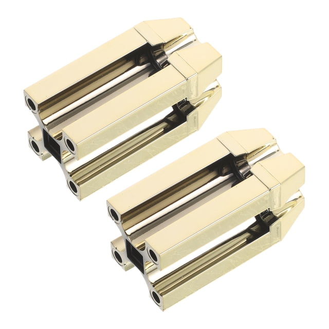 FESTFENDS 2Pcs Golden Eyebrow Tool with Flat Tip and Four Way Precision Sharpener