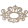 thumbnail image 2 of 24"OD x 7 3/4"ID x 3/8"T Dijon Wood Fretwork Pierced Ceiling Medallion, Hickory, 2 of 3