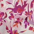 thumbnail image 1 of oneOone Georgette Viscose Fuschia Pink Fabric Abstract Ink Texture Craft Projects Decor Fabric Printed By The Yard 42 Inch Wide, 1 of 5
