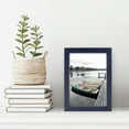 thumbnail image 3 of Scholartree 5-in-1 Wood Picture Frames Set, Front Loading Basic Tabletop 5 x 7 Picture Frame, Blue, 3 of 4